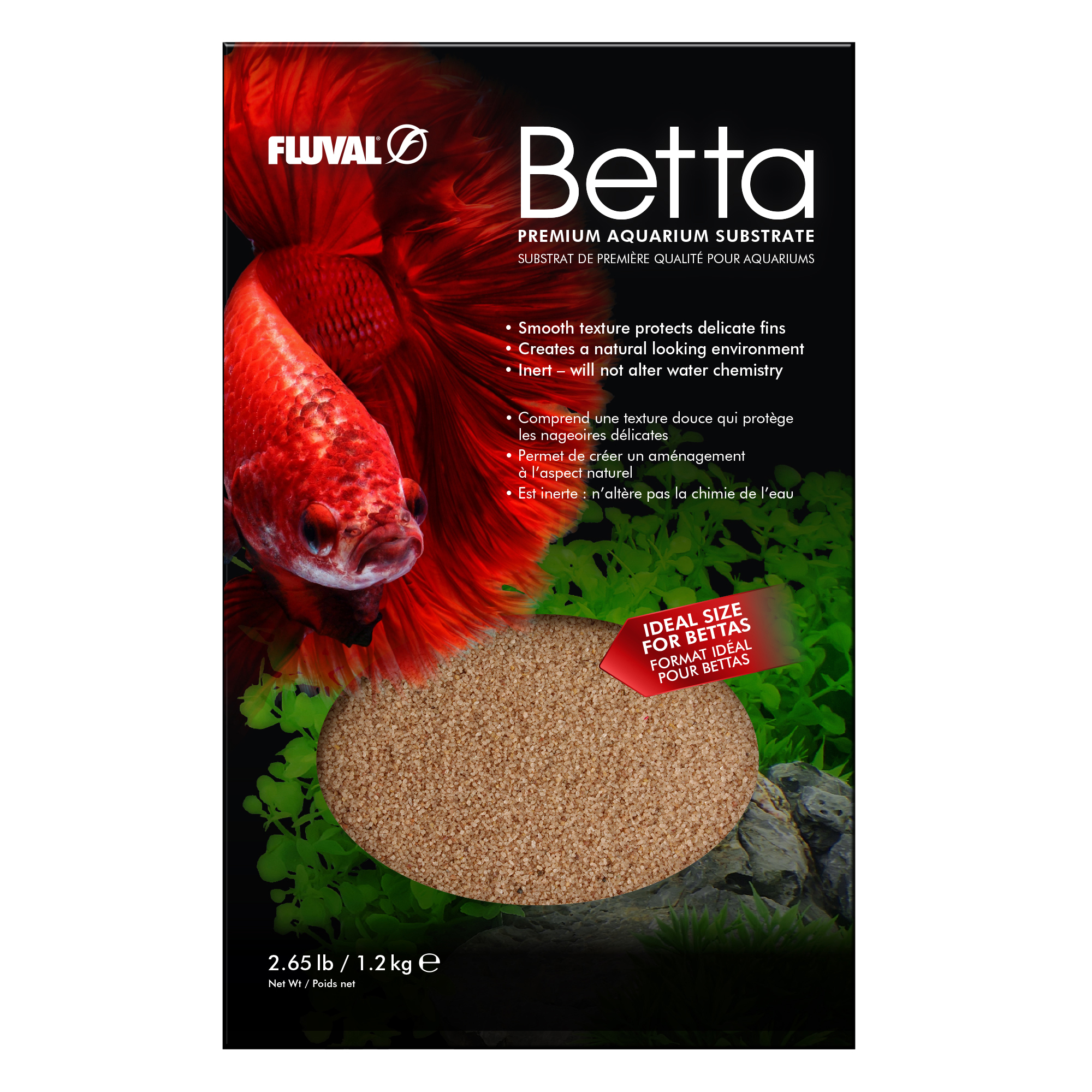 Betta Premium Aquarium Substrate - Kaffee - 2.65 lb (1.2 kg)