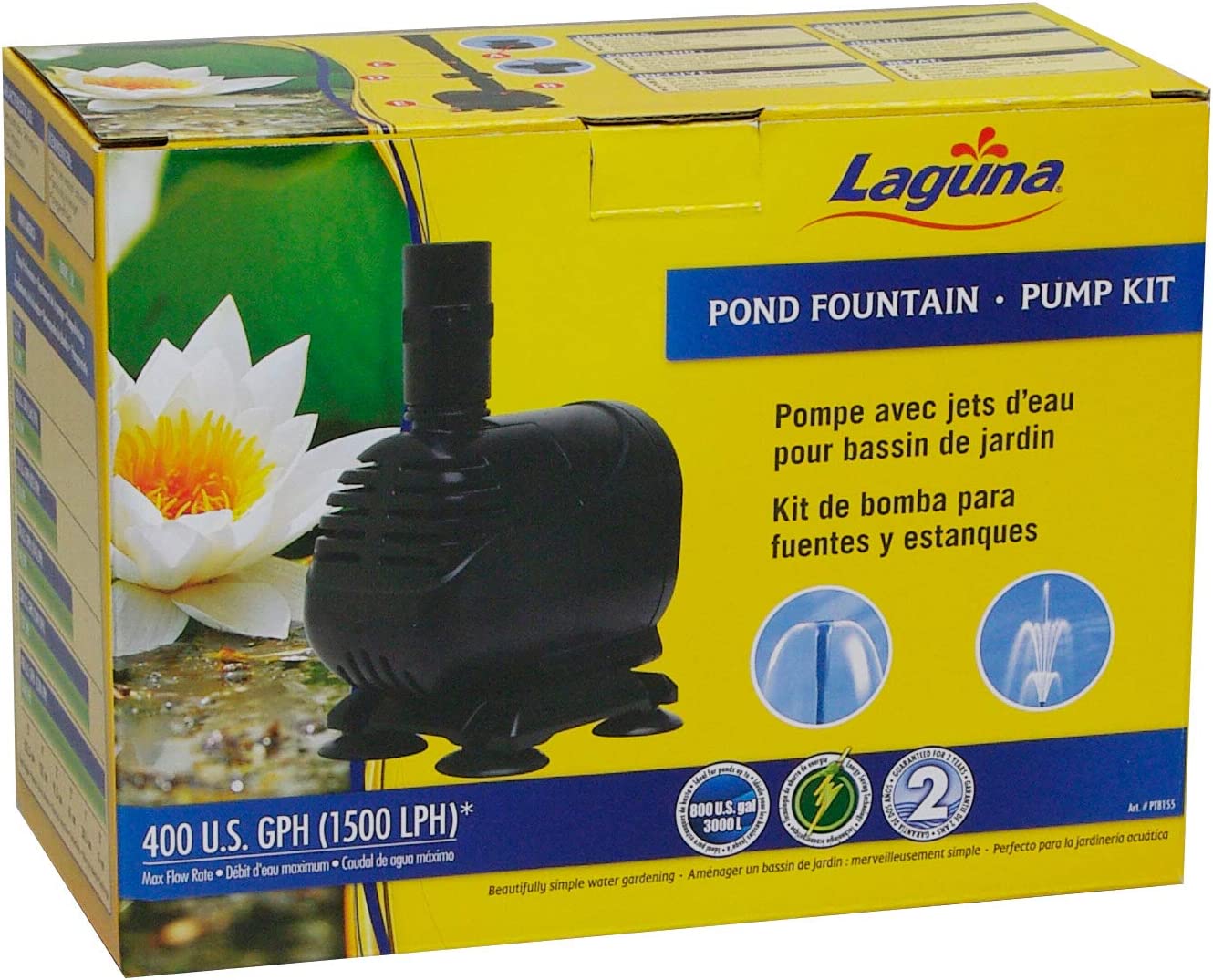 Laguna Pond Fountain Pump Kit - For ponds up to 3000 L (800 U.S. gal)