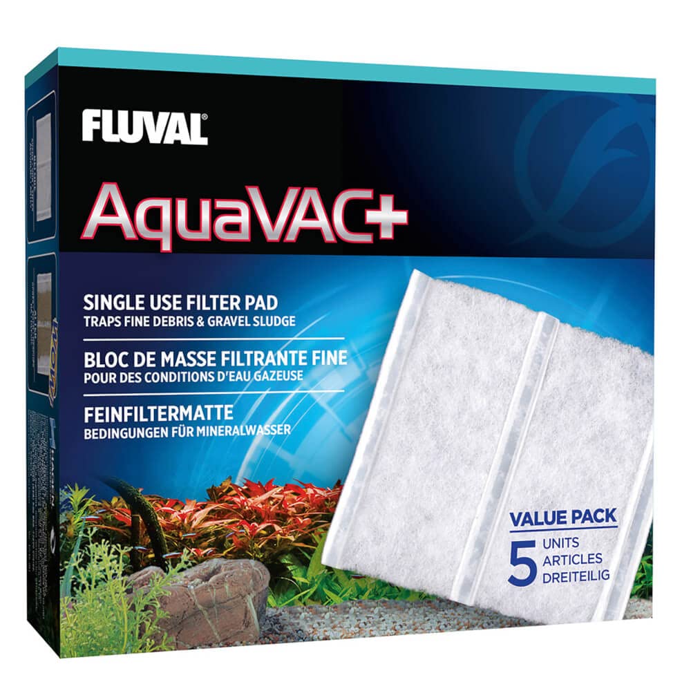 Fluval Aquavac+ Replacement Fine Filter Pad (5 Pack)