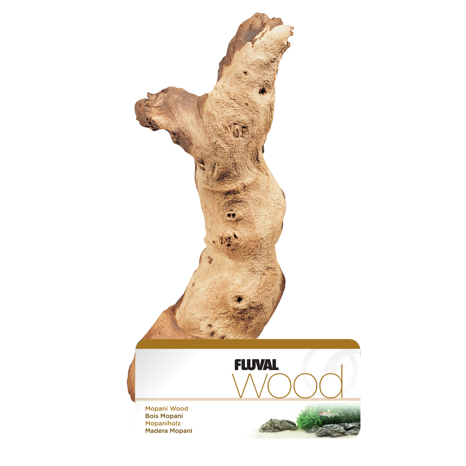 Fluval Mopani Driftwood - Large - 30 x 45 cm (11.8 X 17.7 in)